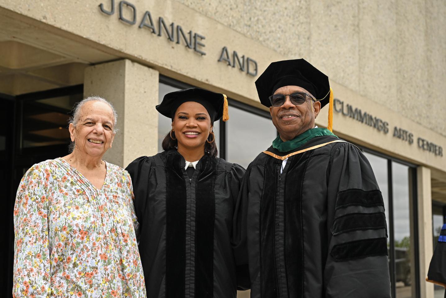 Laura Coates poses at Commencement 2024